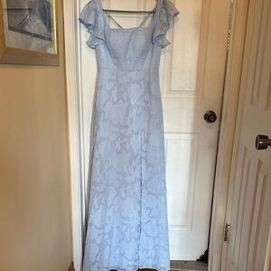 Chic Sky Blue Maxi Dress